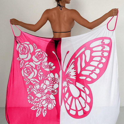 ⏳Zeitlich begrenztes Sonderangebot⏰Damen-Schmetterlings-Badeanzug, Cover-Up & Kleid