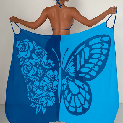 ⏳Zeitlich begrenztes Sonderangebot⏰Damen-Schmetterlings-Badeanzug, Cover-Up & Kleid