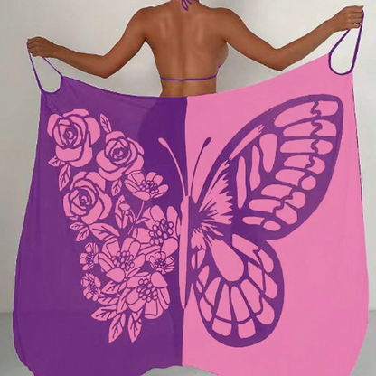 ⏳Zeitlich begrenztes Sonderangebot⏰Damen-Schmetterlings-Badeanzug, Cover-Up & Kleid