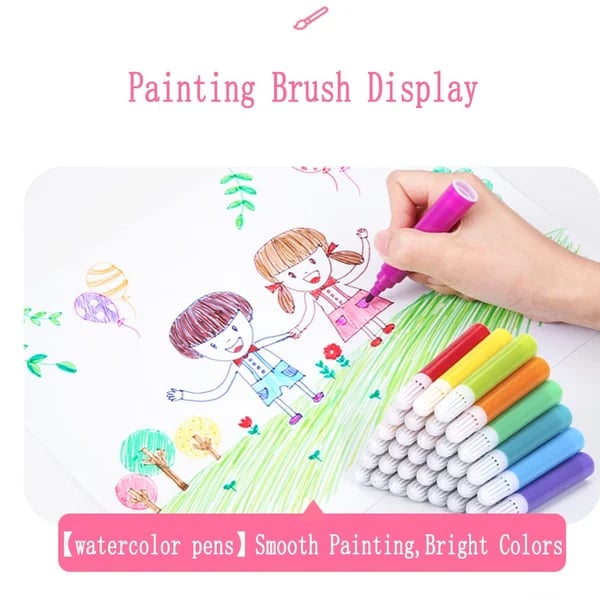 🎨 50% RABATT JETZT! ✨ Deluxe 6-in-1 Kreativ-Kunstset - Enthält Malwerkzeuge & 12 Farben für die Entwicklung kindlicher Fantasie 🧑‍🎨🌟