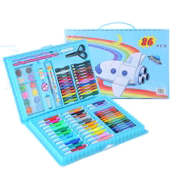 🎨 50% RABATT JETZT! ✨ Deluxe 6-in-1 Kreativ-Kunstset - Enthält Malwerkzeuge & 12 Farben für die Entwicklung kindlicher Fantasie 🧑‍🎨🌟