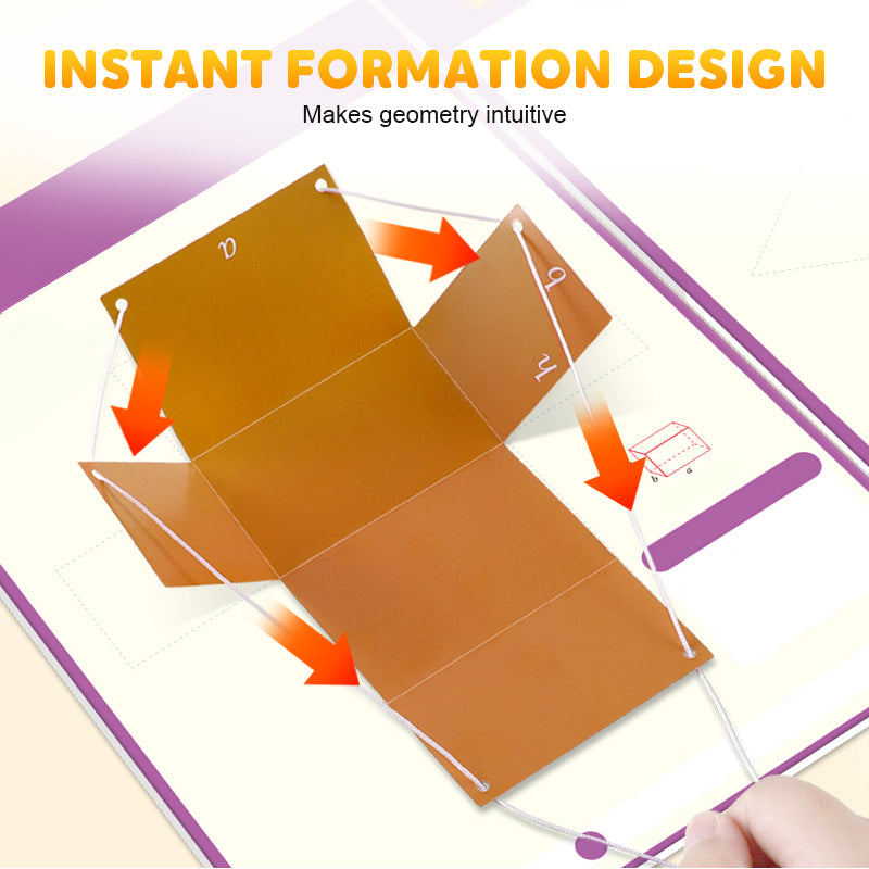 🔥Letzter Tag 50% REDUKTION👶✨Ziehschnur 3D-Geometrie Lernbuch