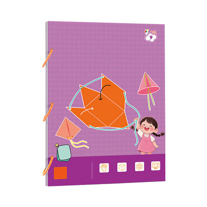 🔥Letzter Tag 50% REDUKTION👶✨Ziehschnur 3D-Geometrie Lernbuch
