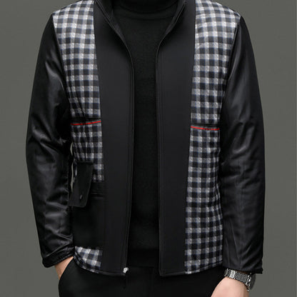 Mittellanger Trenchcoat für Herren mit herausnehmbarem Innenfutter