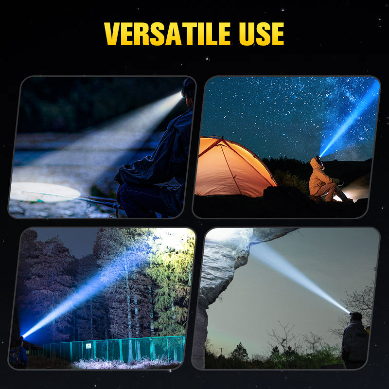 Hochleistungsfähige, abnehmbare, tragbare Doppelstrahl-Stirnlampe mit Ladekoffer