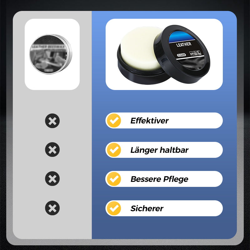 🧼 KAUFEN 2 ERHALTEN 1! ✨ Reinigungs- & Pflegecreme für Leder - Tiefenreinigung mit Natürlichen Ölen für Möbel, Autositze & Accessoires 🛋️🌟