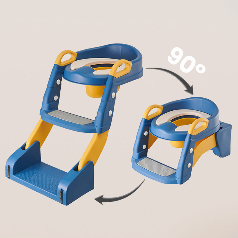 【🎁Limitiertes Angebot – 50 % Rabatt!】🚽 Baby-Toilettensitz Kinder mit Treppe Toilettentrainer für Kinder WC Sitz mit PU Gepolsterter Höhenverstellbar und Faltbar