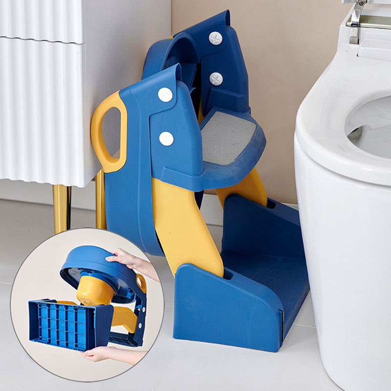 【🎁Limitiertes Angebot – 50 % Rabatt!】🚽 Baby-Toilettensitz Kinder mit Treppe Toilettentrainer für Kinder WC Sitz mit PU Gepolsterter Höhenverstellbar und Faltbar