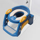 【🎁Limitiertes Angebot – 50 % Rabatt!】🚽 Baby-Toilettensitz Kinder mit Treppe Toilettentrainer für Kinder WC Sitz mit PU Gepolsterter Höhenverstellbar und Faltbar