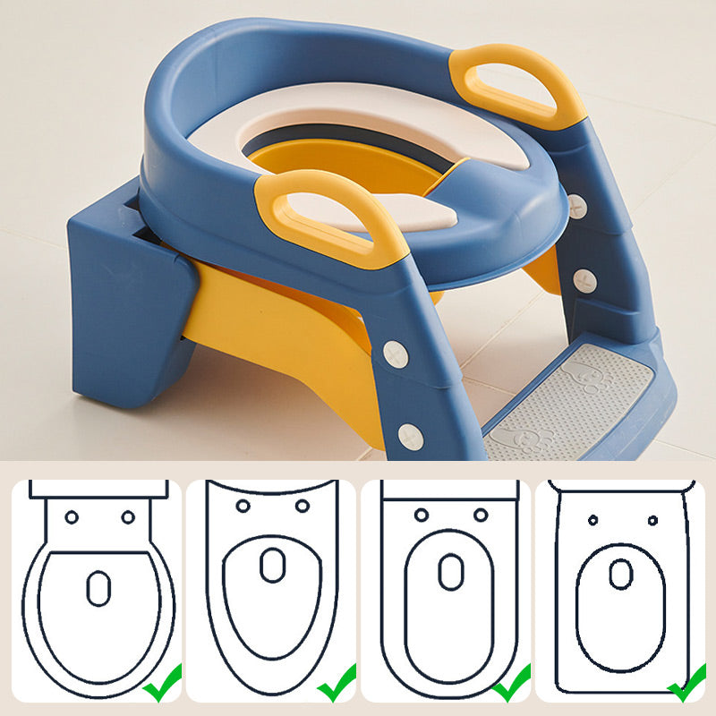 【🎁Limitiertes Angebot – 50 % Rabatt!】🚽 Baby-Toilettensitz Kinder mit Treppe Toilettentrainer für Kinder WC Sitz mit PU Gepolsterter Höhenverstellbar und Faltbar