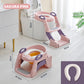 【🎁Limitiertes Angebot – 50 % Rabatt!】🚽 Baby-Toilettensitz Kinder mit Treppe Toilettentrainer für Kinder WC Sitz mit PU Gepolsterter Höhenverstellbar und Faltbar