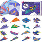 ✨ Kreatives DIY-Papierfliegerset - Baue & Starte 10 Modelle, Pädagogisches STEM-Spielzeug für Kinder 6-12 Jahre 🧠🎯