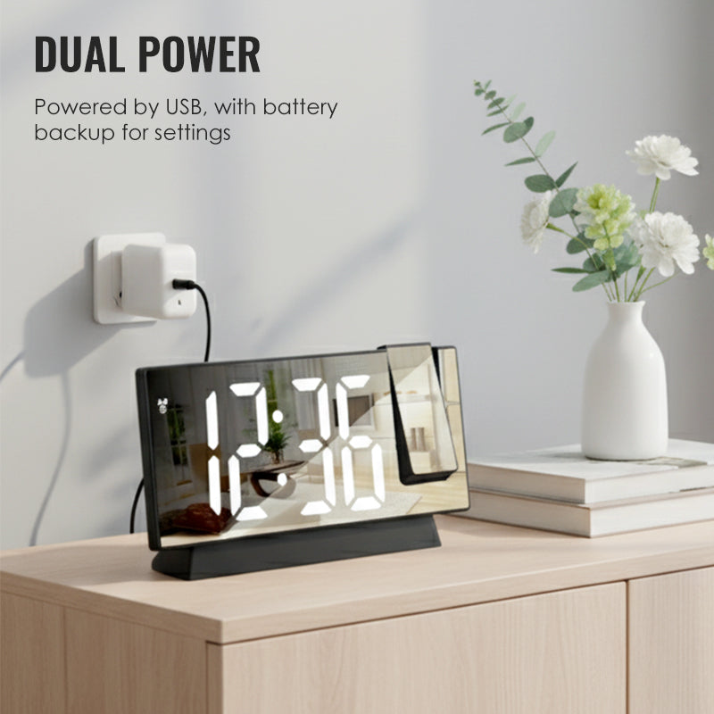 ❤️Ein unkonventioneller Wecker⏰🔥LED-Spiegelprojektions-Wecker