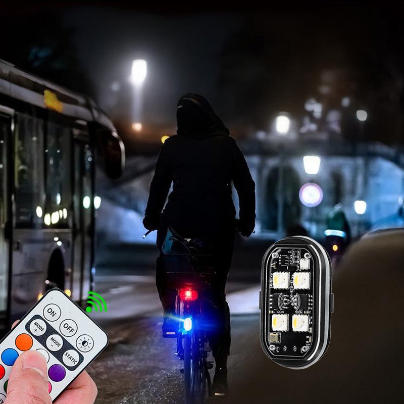 Tragbare LED-Warnleuchte für Autos mit Fernbedienung🏍️