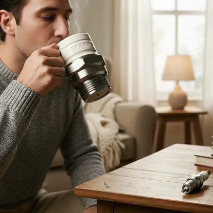 ✨ Kreative Zündkerzen-Tasse