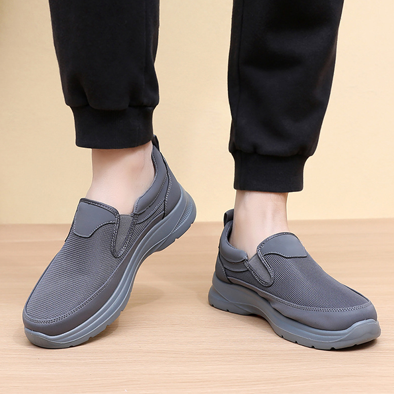 👟 60% RABATT JETZT! ✨ Herren Orthopädische Atmungsaktive Slipper-Sneakers - Fußgewölbe Unterstützung mit Memory-Schaum Einlegesohlen für Ganzägigen Komfort 🏃‍♂️💨