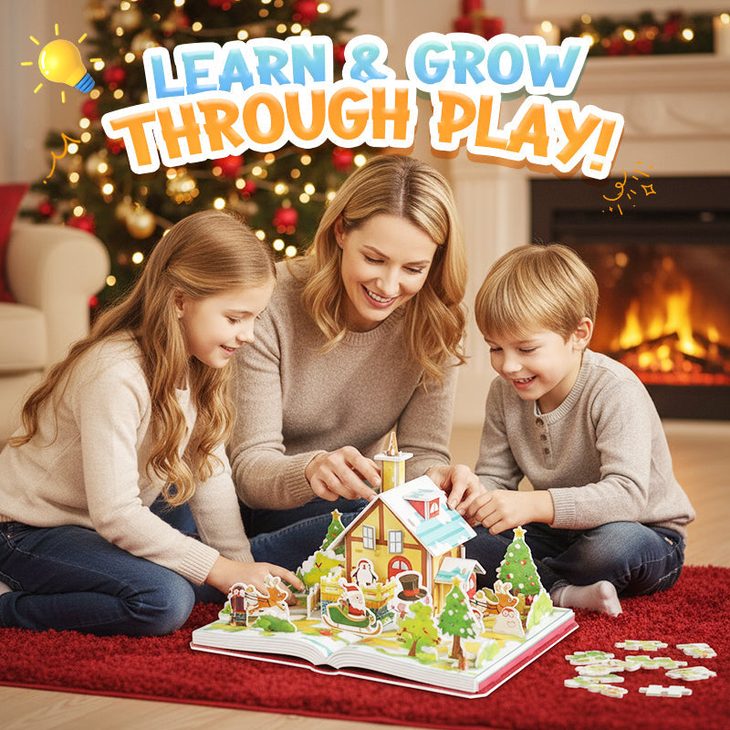 🔥Black-Friday-Mega-Angebot – 50 % Rabatt!🔥3D DIY Weihnachts-Puzzle-Set