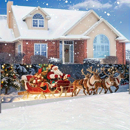 🔥Solange der Vorrat reicht 50 % Rabatt!🎉Weihnachtsbanner für draußen zum Aufhängen