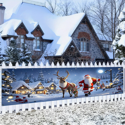 🔥Solange der Vorrat reicht 50 % Rabatt!🎉Weihnachtsbanner für draußen zum Aufhängen