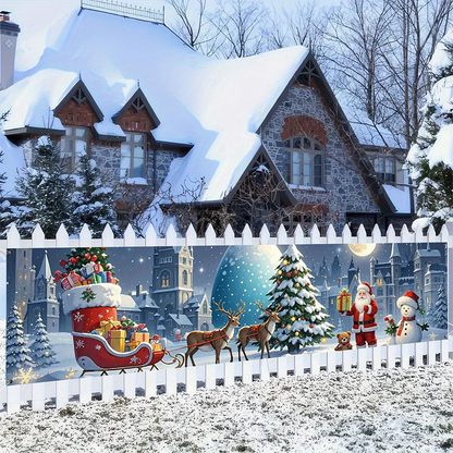 🔥Solange der Vorrat reicht 50 % Rabatt!🎉Weihnachtsbanner für draußen zum Aufhängen