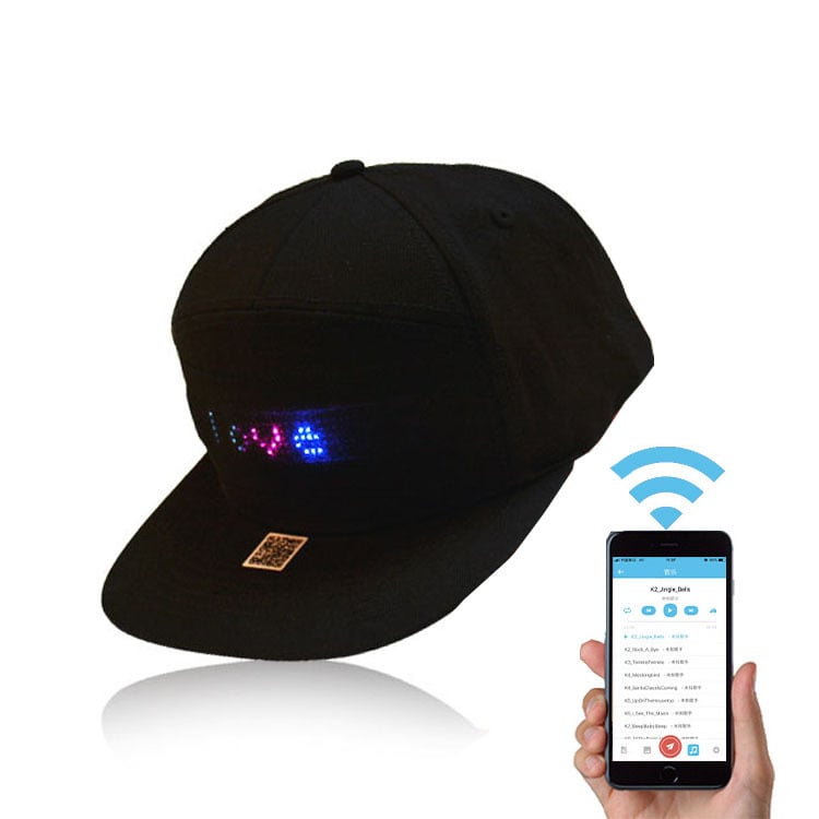 🧢 60% RABATT! 💡 LED-Botschaft Hut – Anpassbarer Text, Wiederaufladbar & Perfekt für Partys, Events und Nacht-Sicherheit 🎉