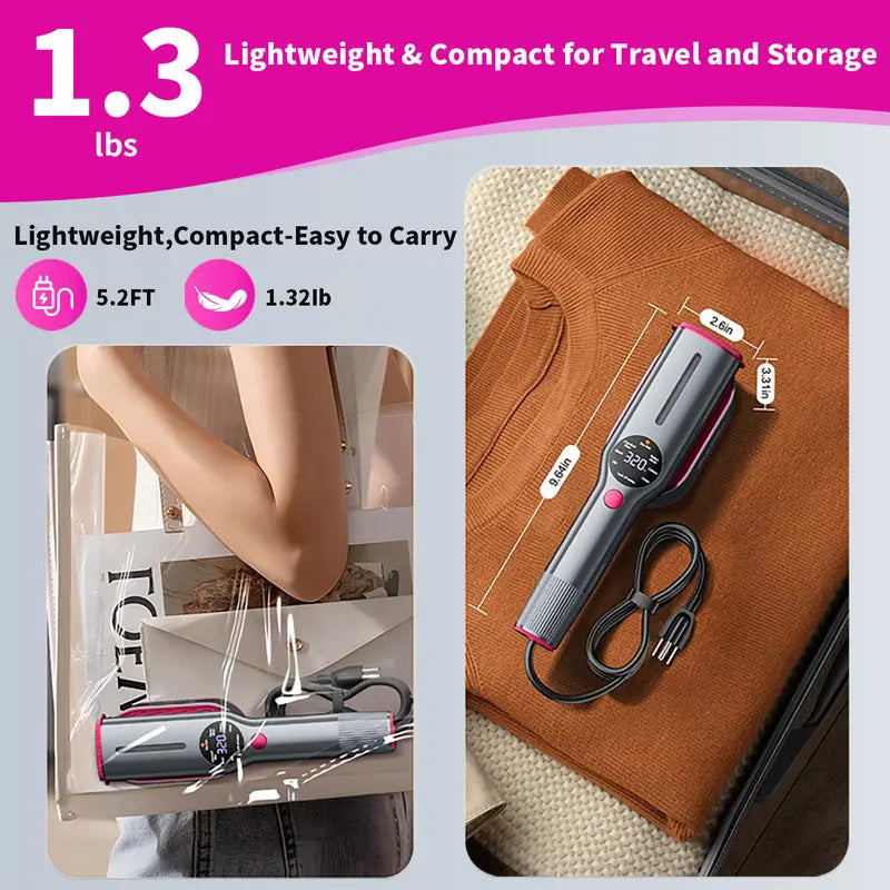 Kleiderdampfer für Kleidung, Handdampfer & Bügeleisen 2 in 1, 15 Sekunden Schnellaufheizung, großes Bedienfeld, 100-240 V Weitspannung, geeignet für weltweite Reisen, Weihnachtsgeschenke