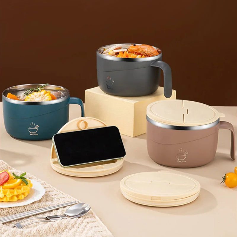 304 Edelstahl isolierte Ramen-Schüssel