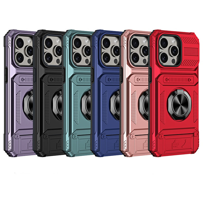 ✨50% Rabatt✨Handyhülle mit Kartenhalter & Ringständer für iPhone