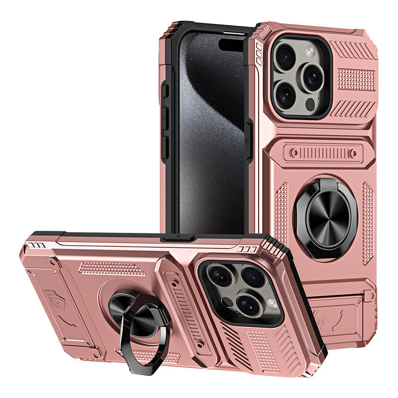 ✨50% Rabatt✨Handyhülle mit Kartenhalter & Ringständer für iPhone