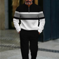Herren-Set: Pullover mit grafischem Druck und Hose