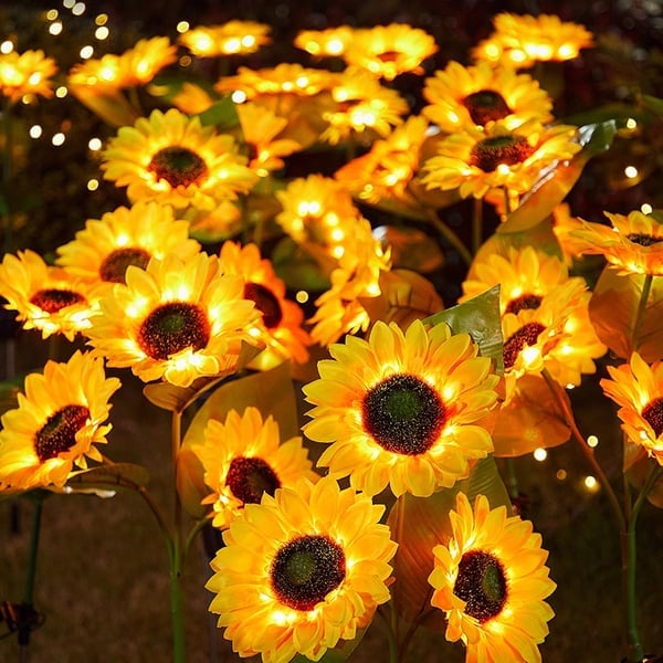 🌻 50% RABATT! ☀️ Solar-Sonnenblume – Realistisch, wetterfest & IP65 – Perfekte Außen-Dekoration für Garten & Balkon 🌿