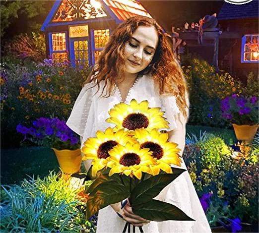 🌻 50% RABATT! ☀️ Solar-Sonnenblume – Realistisch, wetterfest & IP65 – Perfekte Außen-Dekoration für Garten & Balkon 🌿