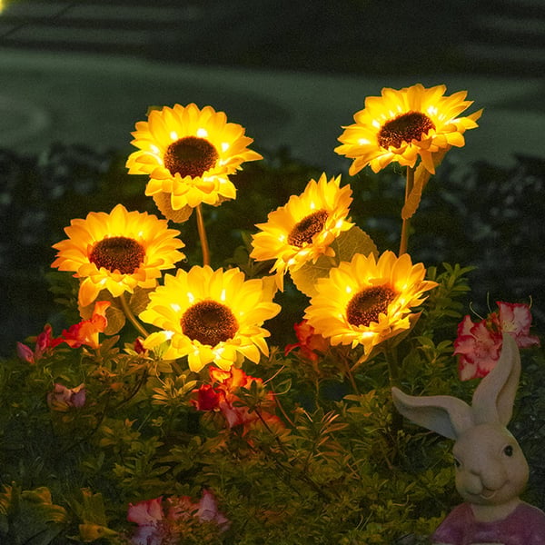 🌻 50% RABATT! ☀️ Solar-Sonnenblume – Realistisch, wetterfest & IP65 – Perfekte Außen-Dekoration für Garten & Balkon 🌿