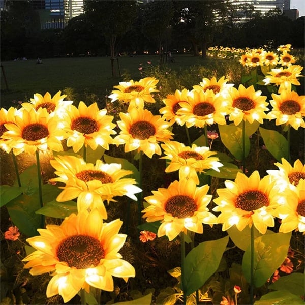 🌻 50% RABATT! ☀️ Solar-Sonnenblume – Realistisch, wetterfest & IP65 – Perfekte Außen-Dekoration für Garten & Balkon 🌿