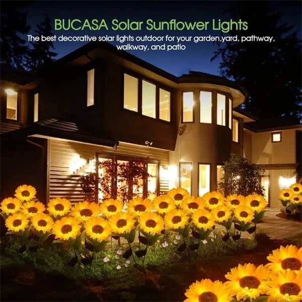 🌻 50% RABATT! ☀️ Solar-Sonnenblume – Realistisch, wetterfest & IP65 – Perfekte Außen-Dekoration für Garten & Balkon 🌿