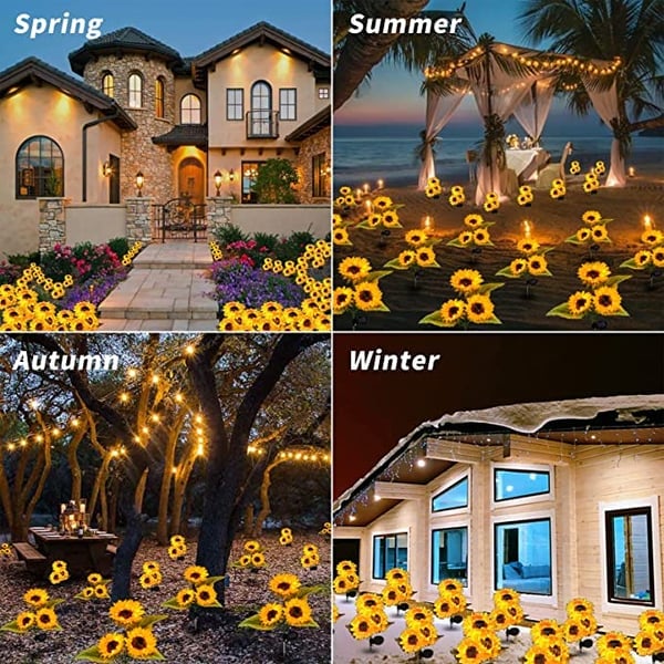 🌻 50% RABATT! ☀️ Solar-Sonnenblume – Realistisch, wetterfest & IP65 – Perfekte Außen-Dekoration für Garten & Balkon 🌿