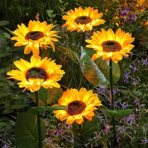 🌻 50% RABATT! ☀️ Solar-Sonnenblume – Realistisch, wetterfest & IP65 – Perfekte Außen-Dekoration für Garten & Balkon 🌿