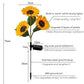 🌻 50% RABATT! ☀️ Solar-Sonnenblume – Realistisch, wetterfest & IP65 – Perfekte Außen-Dekoration für Garten & Balkon 🌿