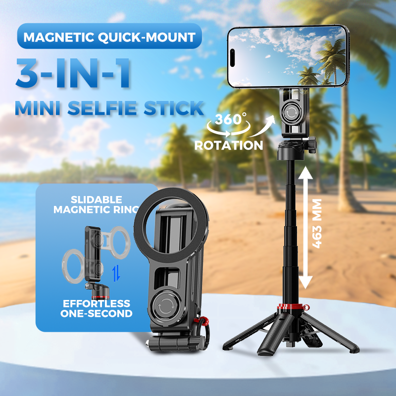 3-in-1 magnetischer Mini-Selfie-Stick
