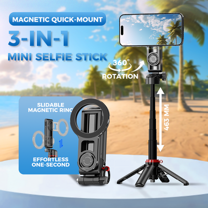 3-in-1 magnetischer Mini-Selfie-Stick