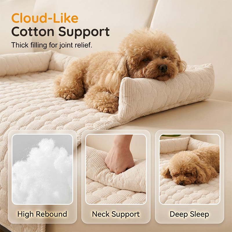 🛋️ 50% RABATT! 💤Kuscheliger Schutzbezug für Sofas mit Polsterung ✨🐾