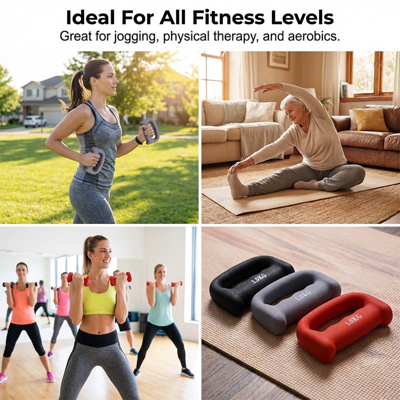 Handliche Fitness-Kurzhantel für HIIT & Boxen