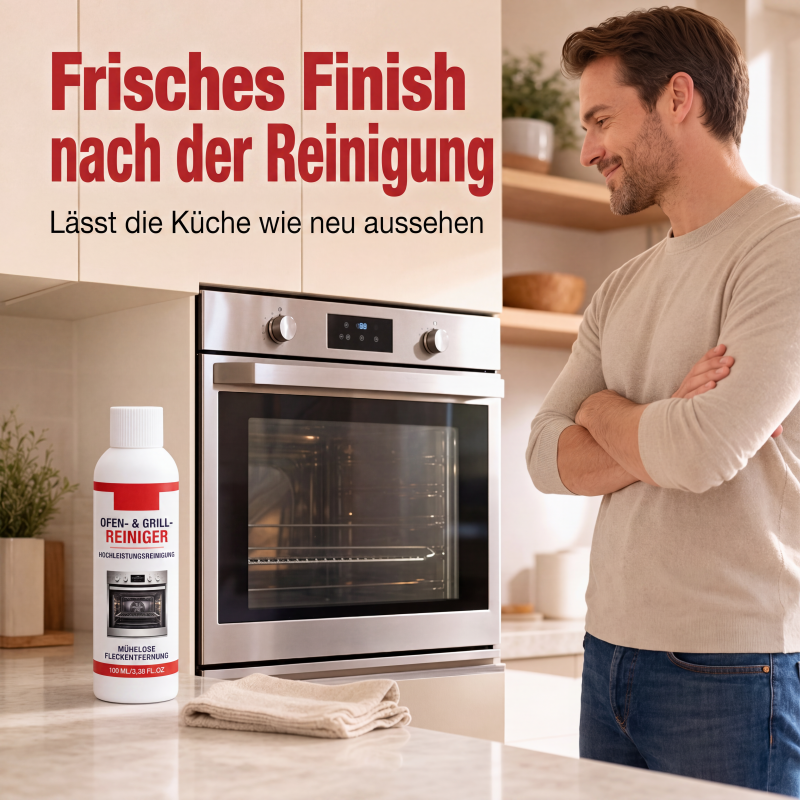 Hochleistungs‑Reiniger für Backofen & Grill, 100 ml – schneller Entfetter gegen Küchenverschmutzungen