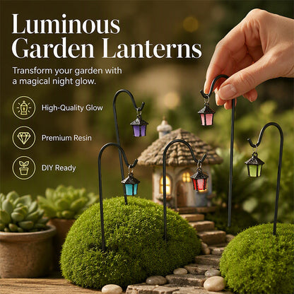🌙 Leuchtende Retro-Laterne Pflanzenstecker 🌿