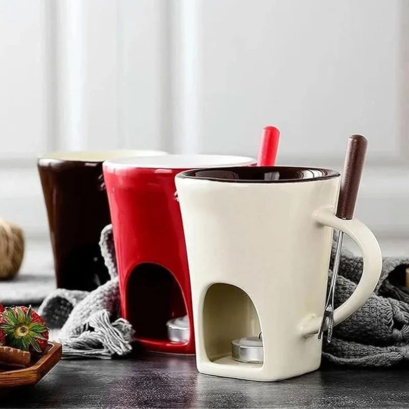 🎅 HEISSER ANGEBOT: 50 % RABATT 🍫 Keramik-Schokoladenfondue-Becher