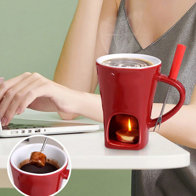 🎅 HEISSER ANGEBOT: 50 % RABATT 🍫 Keramik-Schokoladenfondue-Becher