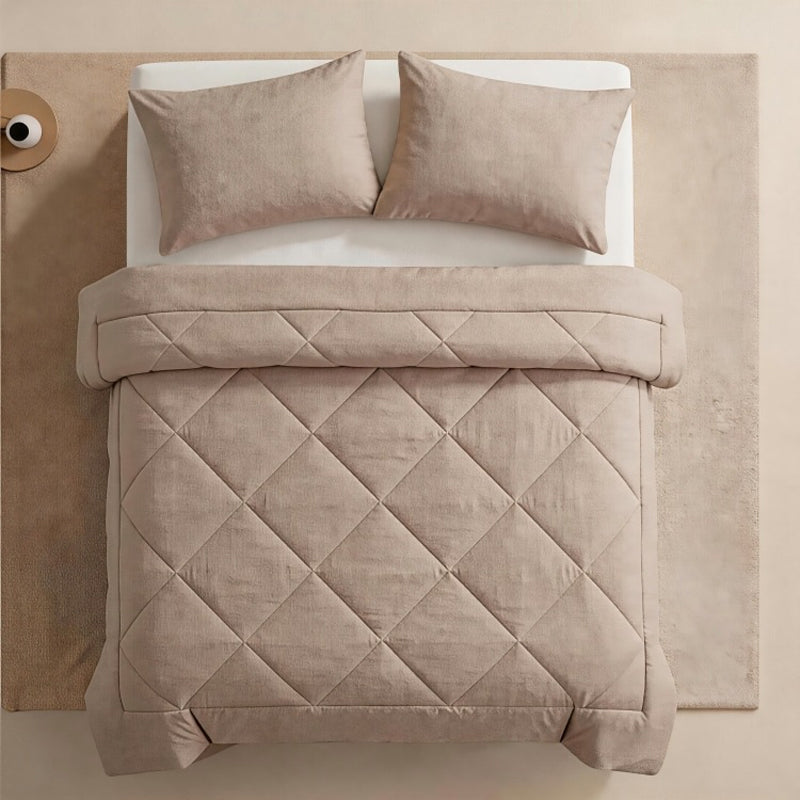 🛏️ LIMITIERTES ANGEBOT 50% RABATT! ✨ 3-teiliges Steppdecken-Set – Weich, Atmungsaktiv, Ganzjährig 🧶
